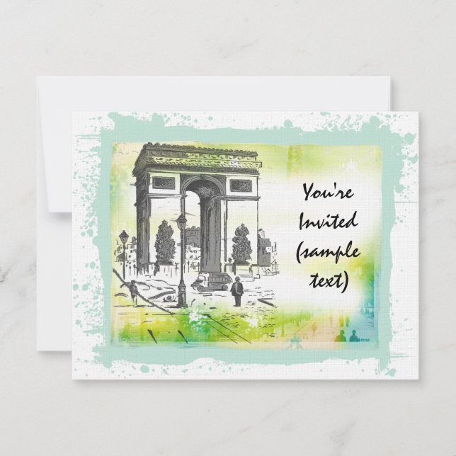 L'Arc de Triomphe invitaciones (Anverso)