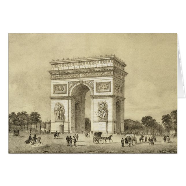 L'Arc de Triomphe, París, grabada por Auguste Bry (Anverso (Horizontal))