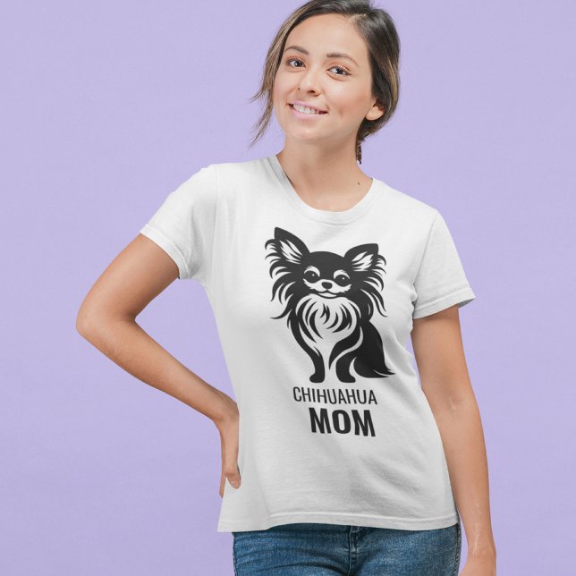 Larga camiseta de mamá de Chihuahua (Subido por el creador)