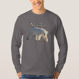Larga camiseta del oso polar de vida silvestre Ala