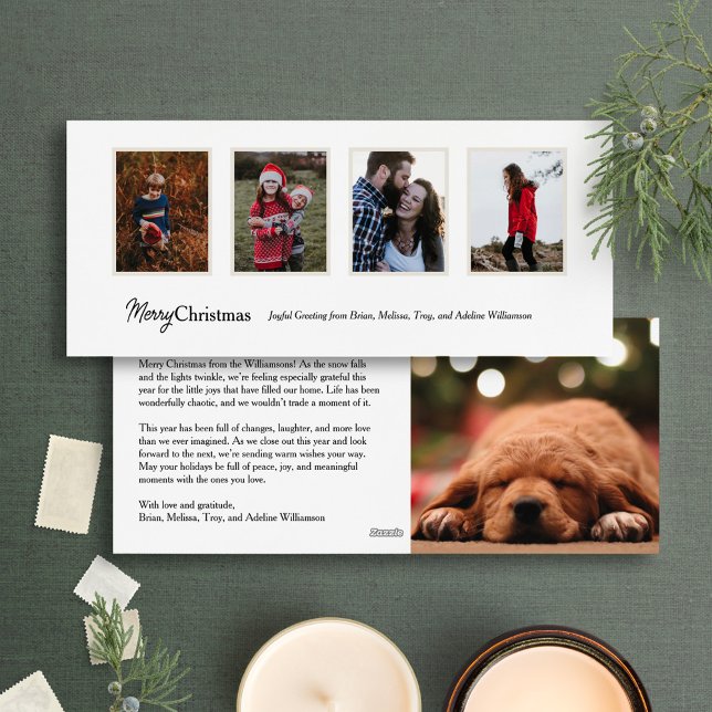Larga Minimalista tarjeta de cuatro Navidades de v (Subido por el creador)