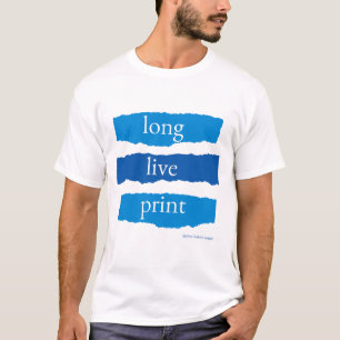 larga vida a la camiseta de impresión