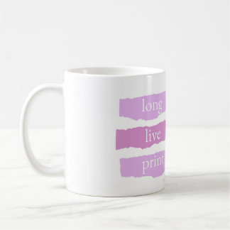 larga vida a la taza de café impresa