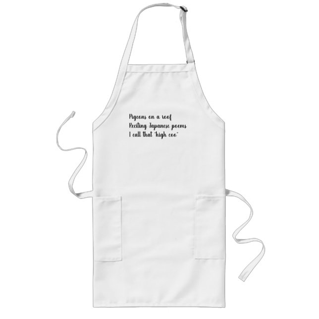 Largo Alto delantal del Coo (Frente)