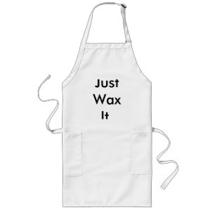 Largo Apenas encérelo delantal