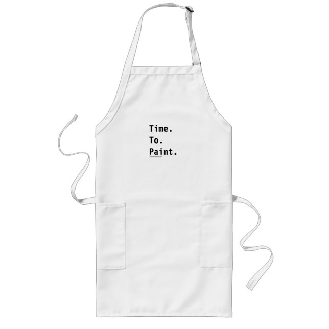 Largo Artistas grandes que pintan el delantal (Frente)