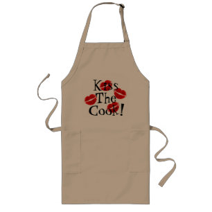 Largo Bese el delantal del cocinero