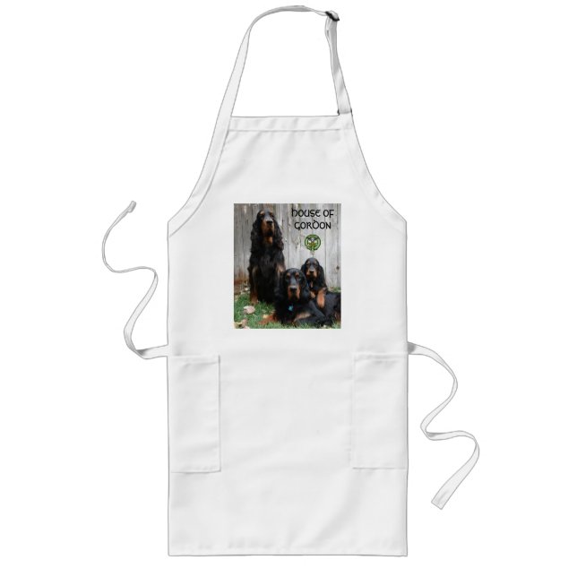 Largo CASA DE GORDON, Delantal de Gordon Setter (Frente)
