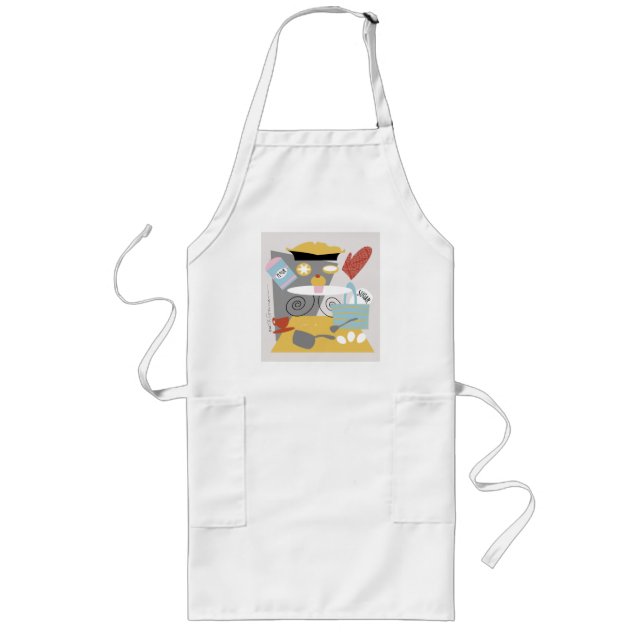 Largo "Cuezo" el delantal del cocinero artístico (Frente)