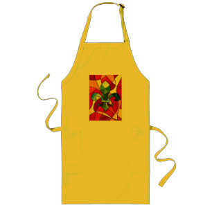 Largo Delantal Amarillo de la Serie NOLA