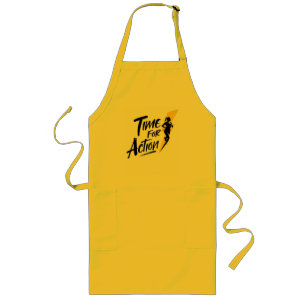 Largo Delantal Amarillo Hora de Actuar Cocina Motivaci