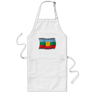 Largo Delantal Bandera Mapuches