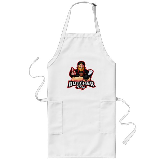 Largo Delantal Butcher's Delight - Artística Culinaria (Frente)