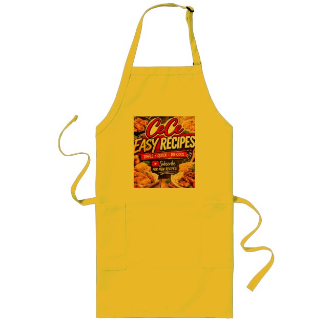Largo Delantal Cece Easy Recipes (Frente)