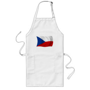 Largo Delantal con la bandera de la República Checa