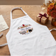 Delantal con nombre personalizado para agradecimie