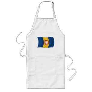 Largo Delantal de Bandera de Madeira