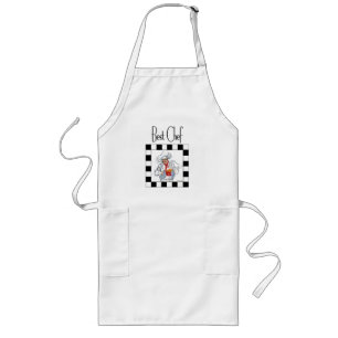 Largo Delantal de cocina/ barbacoa para hombres del mejo