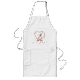 Largo Delantal de cocina de conejo lindo - Regalo de che