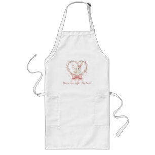 Largo Delantal de cocina de conejo lindo - Regalo de che