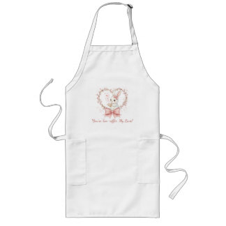 Largo Delantal de cocina de conejo lindo - Regalo de che
