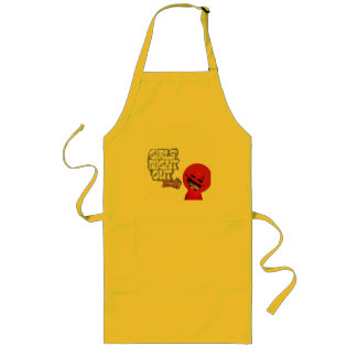 Largo Delantal de cocina floral elegante personalizado