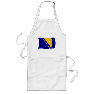 Largo Delantal de la bandera de Bosnia y Herzegovina