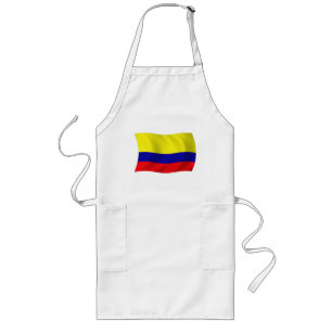 Largo Delantal de la bandera de Colombia