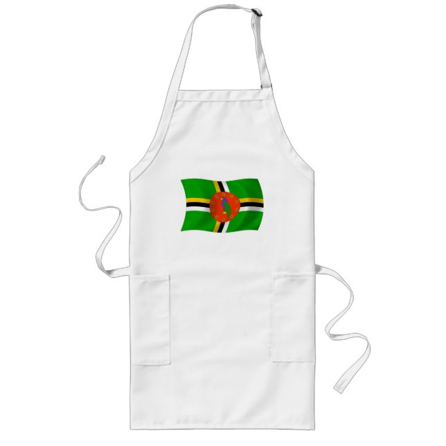 Largo Delantal de la bandera de Dominica (Frente)