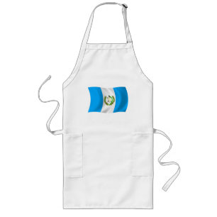 Largo Delantal de la Bandera de Guatemala