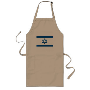 Largo Delantal de la bandera de Israel