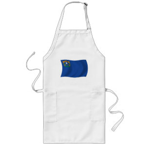 Largo Delantal de la bandera de Nevada