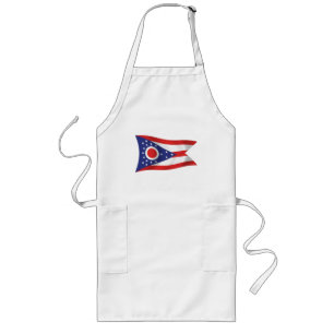 Largo Delantal de la bandera de Ohio