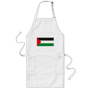 Largo Delantal de la bandera de Palestina
