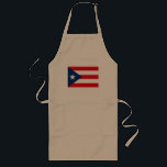 Largo Delantal de la bandera de Puerto Rico<br><div class="desc">Productos de la bandera de Puerto Rico para que usted compre. Productos puertorriqueños frescos del orgullo.</div>