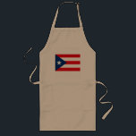 Largo Delantal de la bandera de Puerto Rico<br><div class="desc">Productos de la bandera de Puerto Rico para que usted compre. Productos puertorriqueños frescos del orgullo.</div>