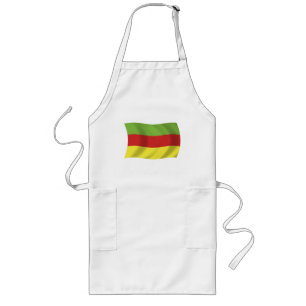 Largo Delantal de la bandera del pueblo Bodos