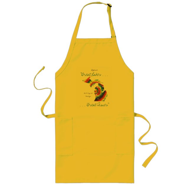 Largo Delantal de TieDye (Frente)