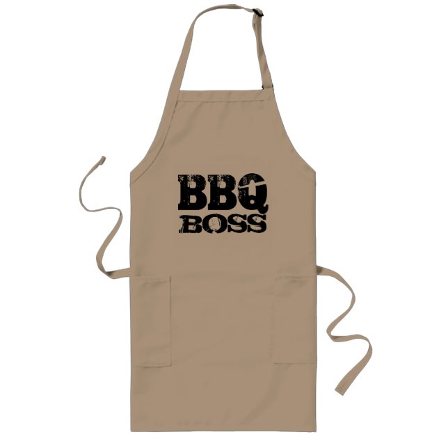Largo Delantal del Bbq Boss para los entusiastas de la (Frente)