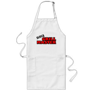 Largo Delantal del Bbq Grill Master