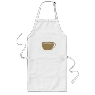 Largo Delantal del café