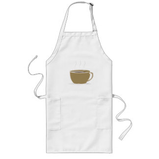 Largo Delantal del café