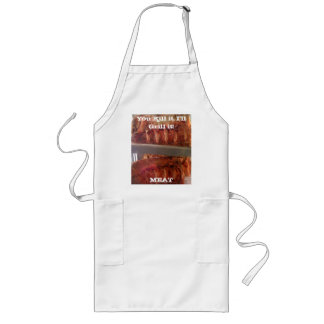 Largo Delantal del comedor de la carne