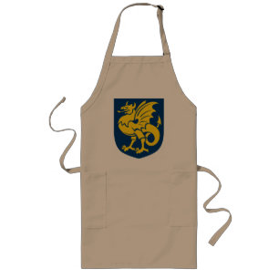 Largo Delantal del escudo de armas de Bornholm