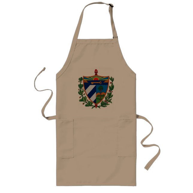 Largo Delantal del escudo de armas de Cuba (Frente)
