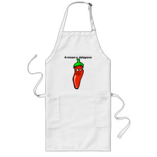 Largo delantal del Jalapeno del Uno-medio-o