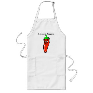 Largo delantal del Jalapeno del Uno-medio-o