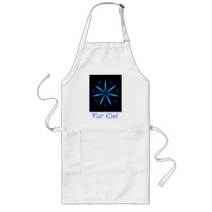 Largo Delantal del regalo del cocinero de la estrella