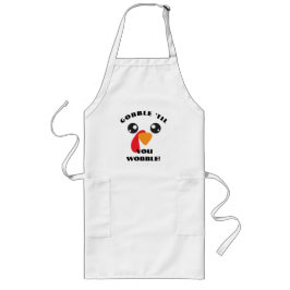Largo Delantal Gobble Til You Wobble - Divertido Día Fes