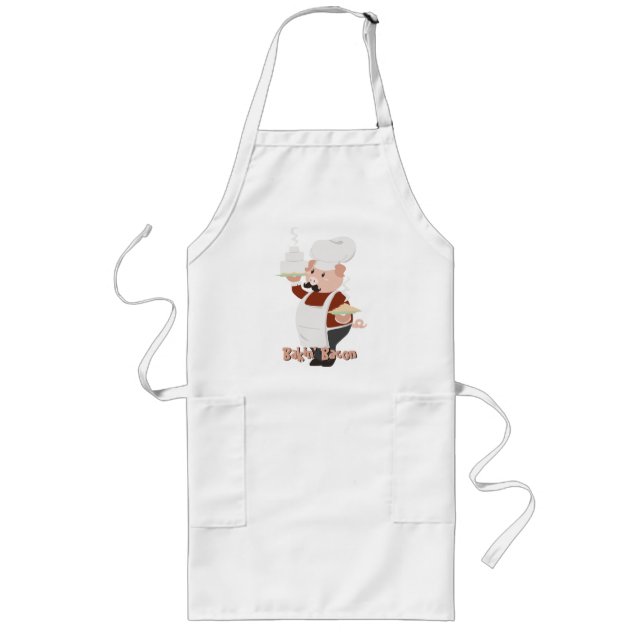 Largo Delantal guarro del cocinero (Frente)